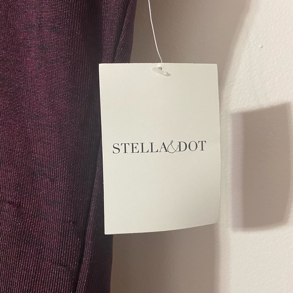 Stella & dot The Renegade Top burgundy new with tags small size - Picture 2 of 8